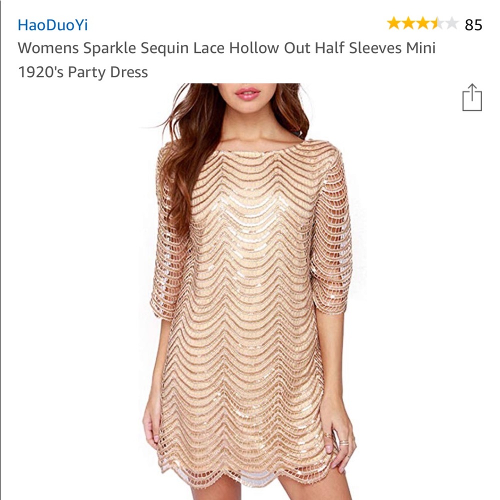 Sequin lace dress